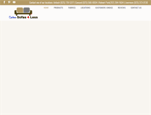 Tablet Screenshot of customsofas4less.com